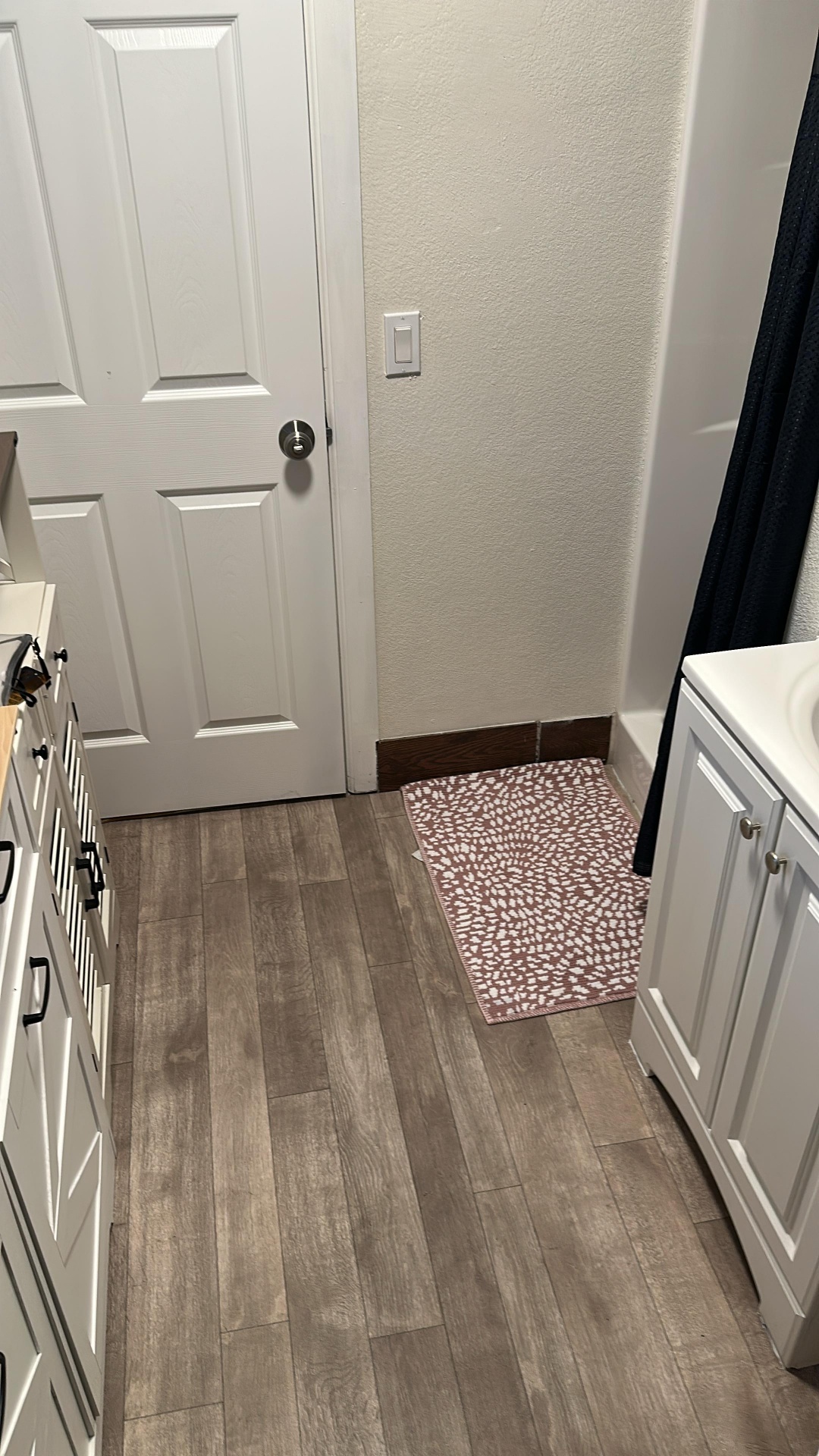 Bathroom Floor & Baseboards